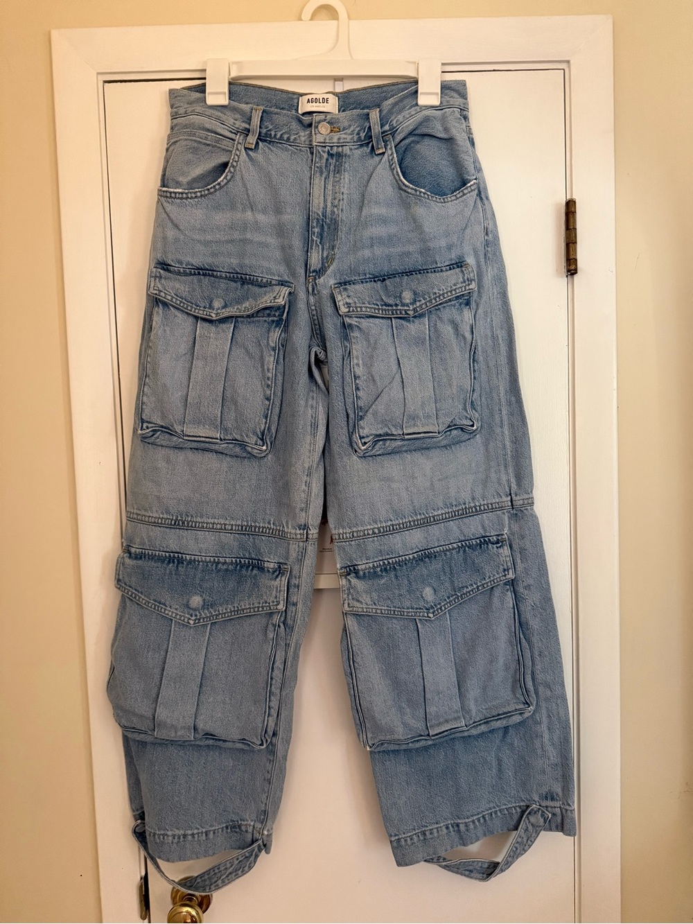 Agolde Light Blue Cargo Jeans